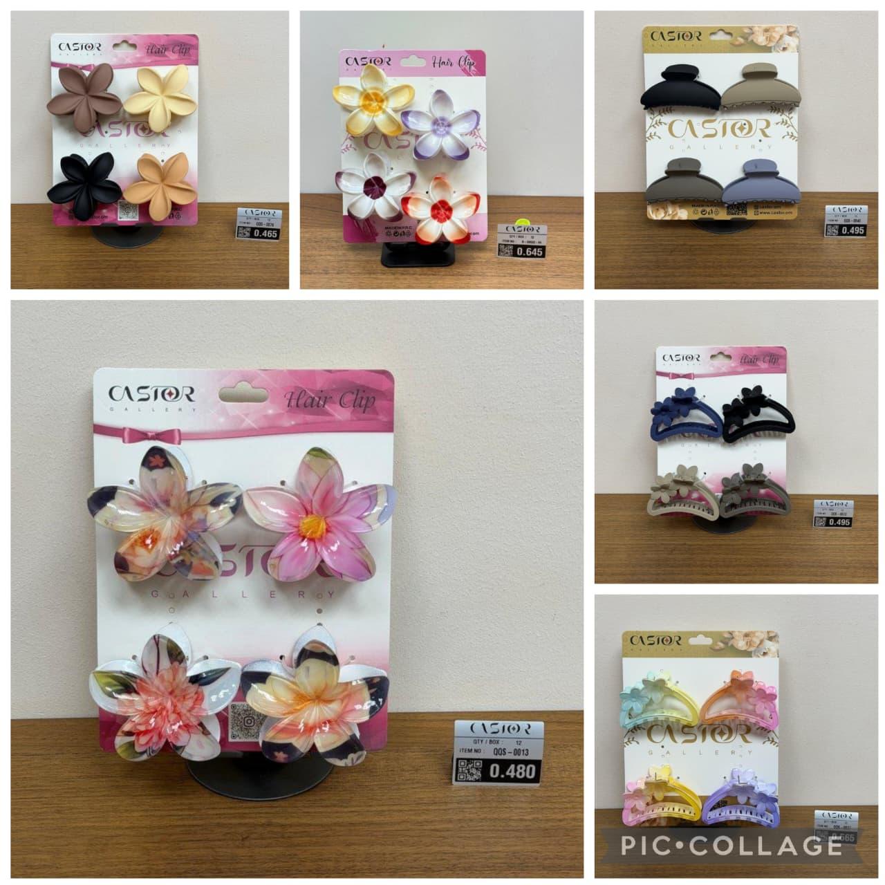 HAIR CLIPS - 4 PCS